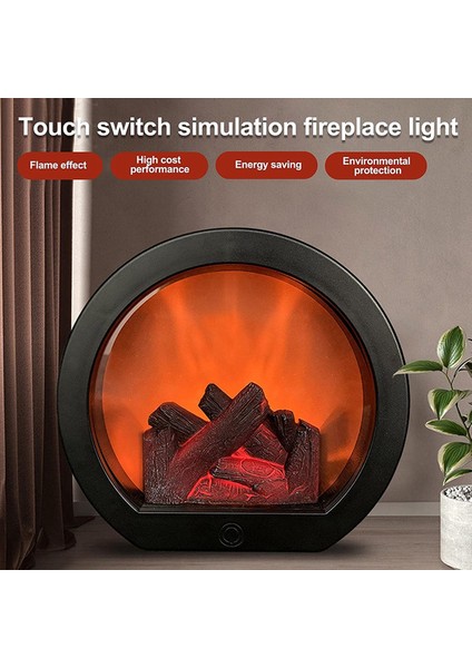 Alevsiz LED Şömine Fener Simülasyonu LED Masa Şömine Gerçekçi Alev Simülasyonu ile LED Fener Dekoratif (Yurt Dışından) fiyatları