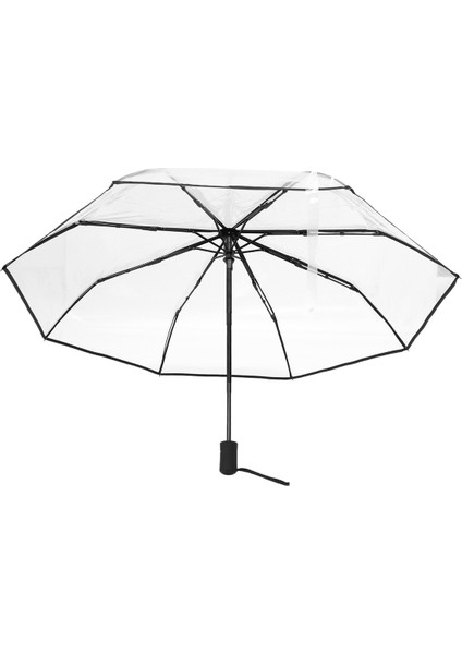 Şeffaf Şemsiye Otomatik Şemsiye Yağmur Kadın Erkek Otomatik Şemsiye Kompakt Katlanır Rüzgar Geçirmez Tarzı Şeffaf Şemsiye, Şeffaf + Siyah Sınır (Yurt Dışından) fiyatları