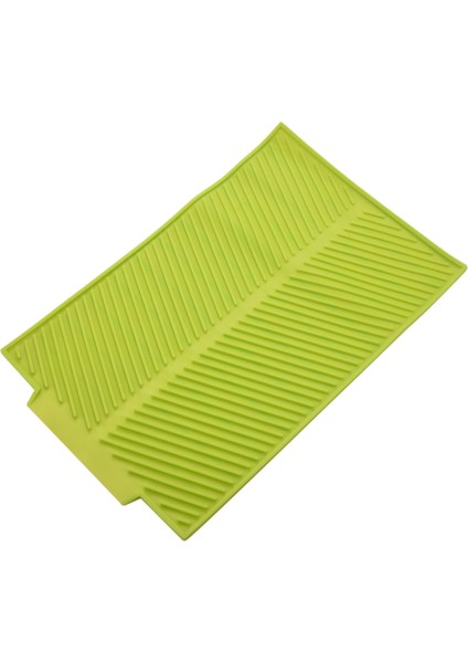 Silikon Bulaşık Kurutma Mat Kanal Katlanır Drenaj Mat, Dikdörtgen Drenaj Mat Kurutma Bulaşıkları Pedi Isıya Dayanıklı Tepsisiz Yeşil (Yurt Dışından) fiyatları