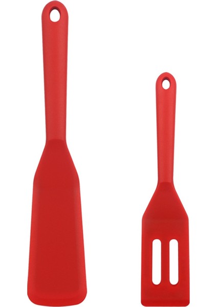 2 Adet Favori Spatula, Tek Beden Herkese Uygun, Kırmızı Silikon Kürek Seti (Yurt Dışından)