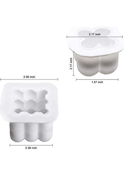 Dökmek Için Mum Kalıbı, Silikon Kabarcık Mum Mum Kalıbı Mumları Kendiniz Kare Mum Yapın (Yurt Dışından) modelleri