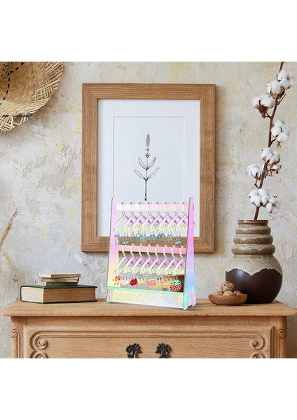 Elbise Askıları ile Küpe Rafı Tutucu Mini Küpe Kolye Askısı, Akrilik Raf Takı Standı Organizatör (Yurt Dışından) fırsatları