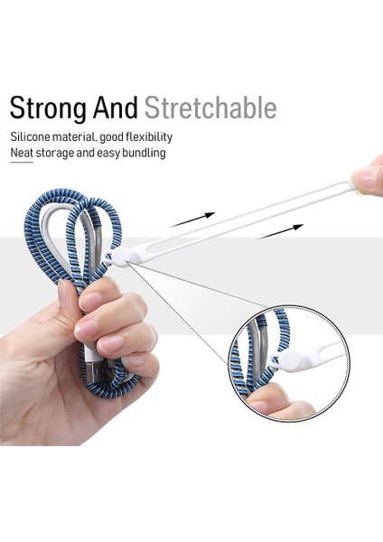 Kulaklık, Ses, Yeniden Kullanılabilir Sabitleme Kablosu Organize (Gri) Için 40 Adet Silikon Tel Düzenleyici (Yurt Dışından) modelleri