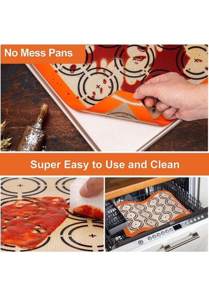 Silikon Pişirme Mat Levha Seti, Kolay Temizlenebilir ve Yapışmaz Gıda Sınıfı Yeniden Kullanılabilir Pişirme Paspasları, Fırın, Makaron, Pizza Için (Yurt Dışından) modelleri