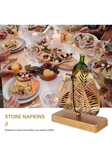 Yaprak Tasarımlı Bağımsız Modern Peçetelik, Masaüstü Kağıt Havlu Dispenseri, Peçete Saklama Saklama Kutusu (Yurt Dışından) modelleri