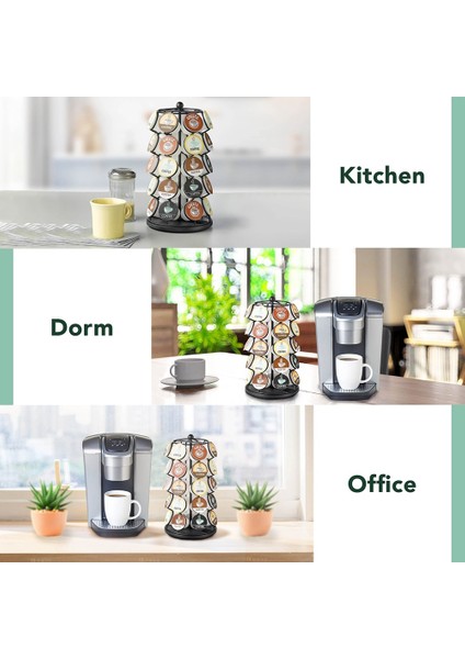 K Bardak Tutucu - K-Bardaklarla Uyumlu, Kahve Kapsülü 35 K Bardak Tutucu, 360 Derece Döndürülebilir (Yurt Dışından) fırsatları