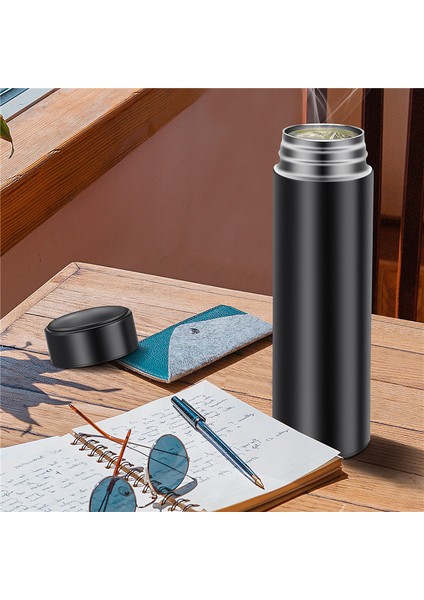 Kahve Fincanları Seyahat Kupaları, 500ML Su Şişesi Vakum Yalıtımlı Bardak, LED Dokunmatik Ekran Sıcaklık Ölçer (Siyah) (Yurt Dışından) fiyatları