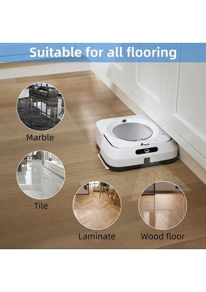 12 Paket Islak Paspas Pedleri Yıkanabilir ve Tekrar Kullanılabilir M6 Islak Paspas Pedleri M6 Serisi Robot Paspas ile Uyumlu (Yurt Dışından) fırsatları