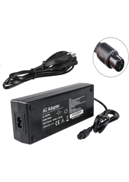 Siyah Speedygo Universal Hoverboard Elektrikli Kaykay Şarj Adaptörü