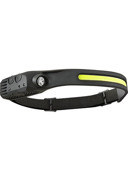 Kafa El Feneri Far LED Şarj Edilebilir Kafa Işık Lambası Çalışma Işığı Kamp Projektör Torch Bir Beyaz + Kırmızı Işık C (Yurt Dışından)