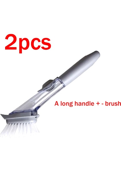 2 Adet Bulaşık Fırçası Bulaşık Scrubber Mutfak Bulaşık Ovma Fırçası Saplı Bulaşık Temizleme Fırçası Bulaşık Değnek Yemekler/tencereler Için - Gri (Yurt Dışından) fiyatları