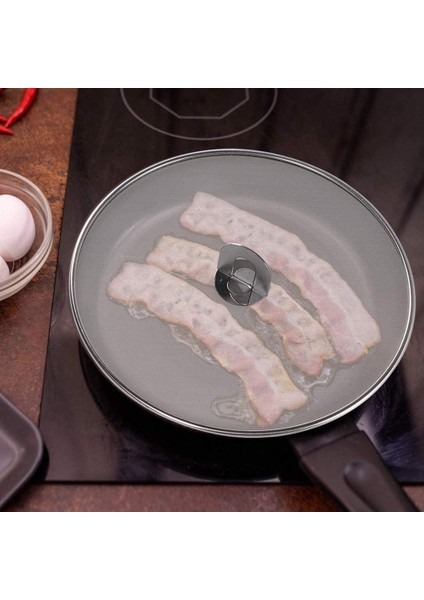 Pişirme Için 3pcs Sıçrama Eleği - Kızartma Tavası Için Paslanmaz Çelik Gres Sıçraması, Pişirme Yağı Karışıklığı Yok (Yurt Dışından)