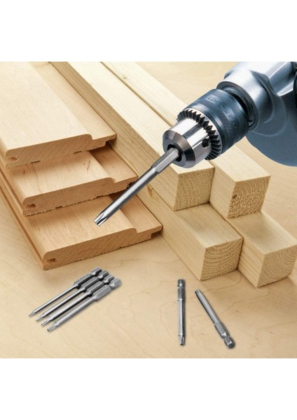 11 Paket 75MM Torx Başkanı Tornavida Bit Seti 1/4 Inç Hex T6-T40 Yıldız Tornavida Aracı Kiti 1 Paket Saplı (Yurt Dışından)