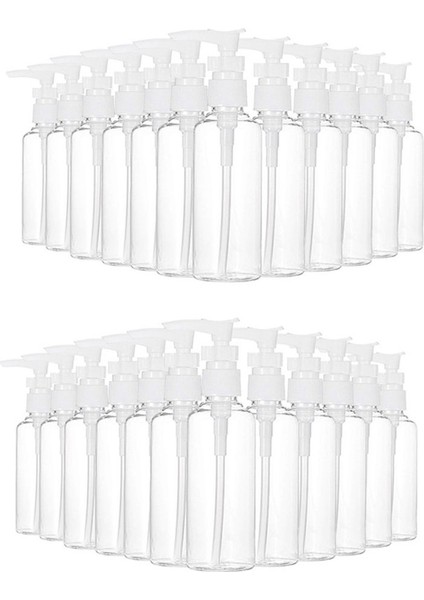 24 Paket 3.4OZ/100ML Şeffaf Seyahat Şişeleri Pompa Şişesi Losyon Dispenser Şişesi Su, Masaj Yağı, Şampuan (Yurt Dışından)