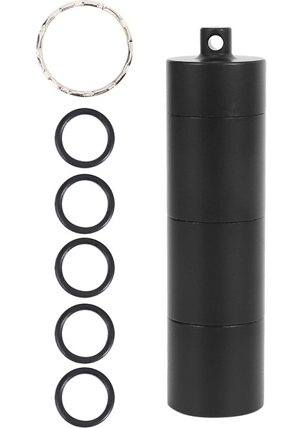 Taşınabilir Hap Kutuları, Metal Cep Hap Kutuları Seyahat Için Çanta Için Anahtarlık, 3 Bölmeli Su Geçirmez Günlük Hap Kabı Tutucu (Yurt Dışından)