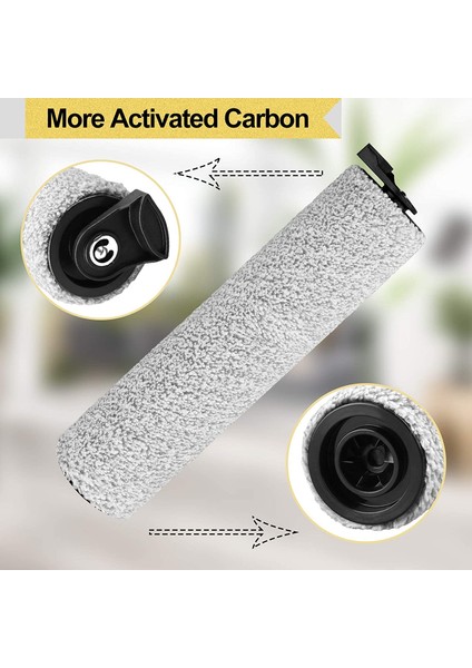 Ifloor 3/floor One S3 Akülü Elektrikli Süpürge Için Yedek Parçalar, 2 Paket Fırça Silindiri + 4 Paket Vakum Filtresi (Yurt Dışından) modelleri