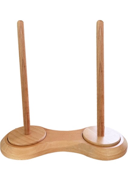 Tığ Işi Için Çift Ahşap Iplik Çile Tutucusu, Örgü Için Iplik Tutucusu Iplik Mili Dağıtıcı Tığ Işi Aracı (Yurt Dışından)