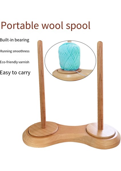 Tığ Işi Için Çift Ahşap Iplik Çile Tutucusu, Örgü Için Iplik Tutucusu Iplik Mili Dağıtıcı Tığ Işi Aracı (Yurt Dışından) fiyatları