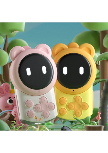 2 Adet Walkie Talkie Şarj Edilebilir Şarj Edilebilir Taşınabilir Telefon Çocuk Çocuk El Eğitim Interaktif Walkie Talkie, B (Yurt Dışından) modelleri