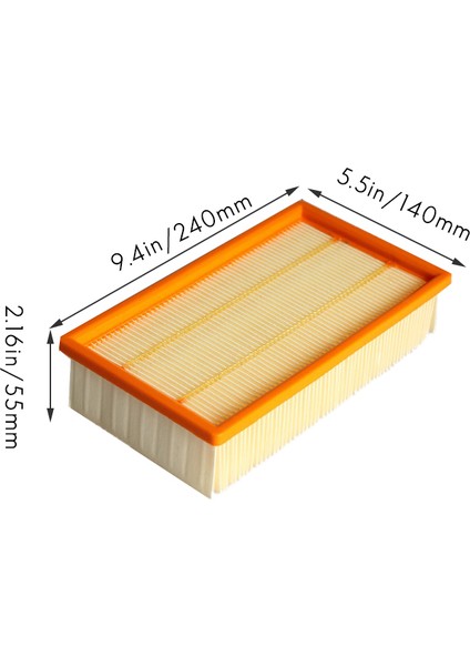Düz Kıvrımlı Filtre Nt 25/1, Nt 35/1, Nt 45/1, Nt 55/1, Nt 611 Eco Elektrikli Süpürge Için Düz Filtrenin Değiştirilmesi (Yurt Dışından) modelleri