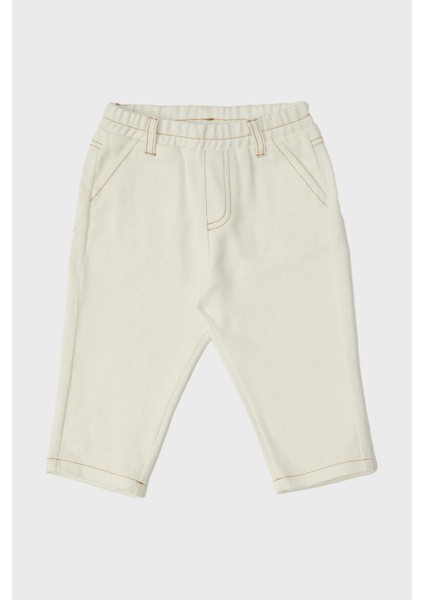 Erkek Bebek Ekru Pantolon