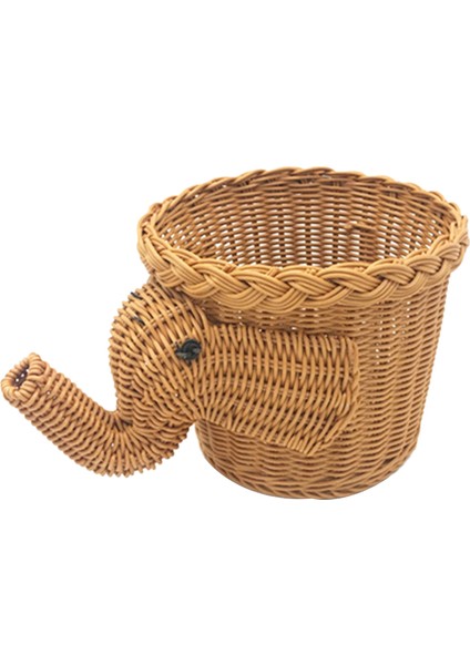 El Yapımı Bambu Fil Hasır Piknik Sepeti Gıda Ekmek Kamp Piknik Sepeti Bambu Meyve Depolama Sepeti (Yurt Dışından)