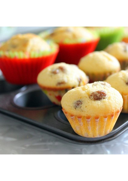 Ağır Hizmet Tipi Karbon Çelik Kek Pişirme Tepsisi, 12 Mini Fincan Kek Şekilli Kek Tavası, Kek Pişirme Tepsisi, Kek Kalıbı (Yurt Dışından) indirimleri