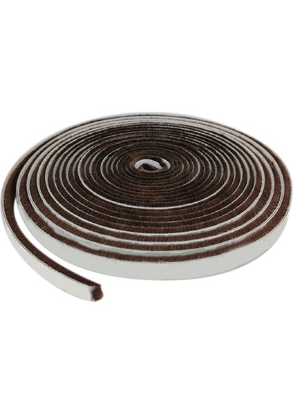 5m Fırça Şeridi Kendinden Yapışkanlı Rüzgar Geçirmez Kapı ve Pencere Sızdırmazlık Şeridi Sızdırmaz Fırça Rüzgar Geçirmez Sızdırmazlık Şeridi-Kahverengi (Yurt Dışından)