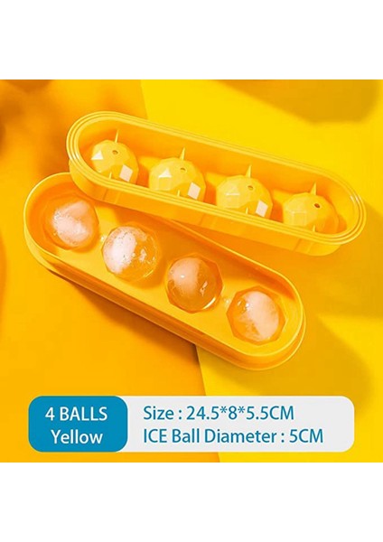 Yuvarlak Buz Küpü Tepsisi, Viski, Kokteyller Için Yeniden Kullanılabilir Kolay Çıkarılabilir Buz Topu Kalıp Tepsisi Buz Topu Imalatı Mavi (Yurt Dışından) modelleri