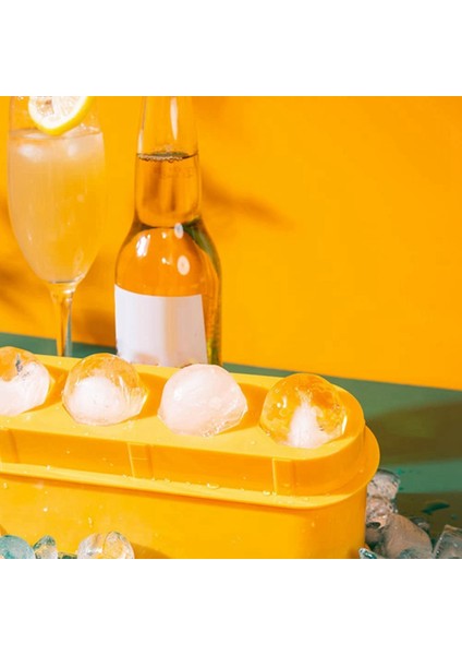 Yuvarlak Buz Küpü Tepsisi, Viski, Kokteyller Için Yeniden Kullanılabilir Kolay Çıkarılabilir Buz Topu Kalıp Tepsisi Buz Topu Imalatı Mavi (Yurt Dışından) fırsatları