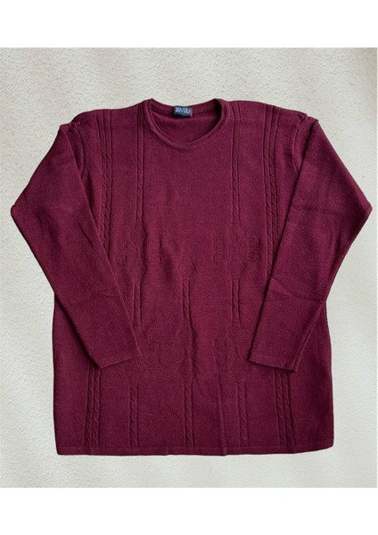 Bordo Renk Triko Anne Kazak