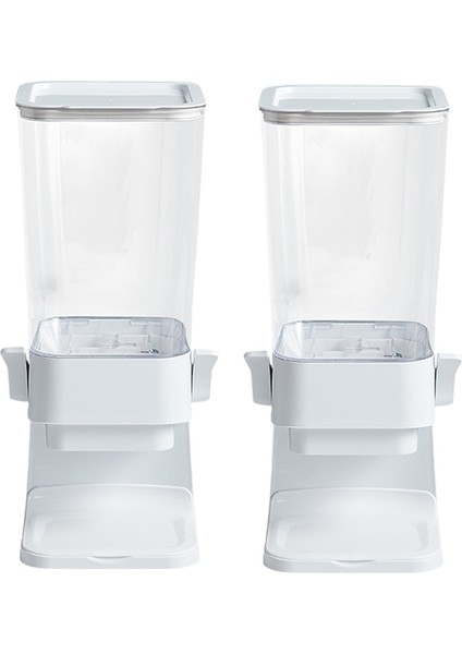2pcs Tezgah Dispenseri Vazgeçilmez Tezgah Konteyneri Şeker Dispenseri Için Tezgah Konteyneri, Beyaz (Yurt Dışından)