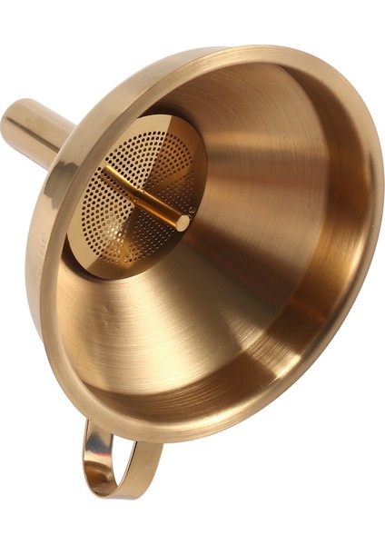 Paslanmaz Çelik Huni Mutfak Yağı Sıvı Hunisi, Konserve Için Çıkarılabilir Filtre/süzgeçli - Altın (Yurt Dışından) modelleri