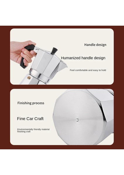 Moka Pot Italyan Kahve Makinesi Espresso Alüminyum Şofben Kahve Makinesi Latte Soba Klasik Kahve Barista Aksesuarları (Yurt Dışından) fiyatları