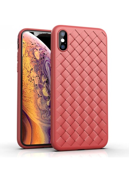 Iphone Xs Max Uyumlu Tlp Örgü Desenli Silikon Kapak