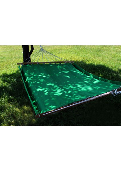 Tekno Trust 2 Kişilik Ipek Hamak-Çift Kişilik Kumaş Yeşil Kumaş Hamak Kolay Kurulum Bahçe Piknik Yazlık Kamp Sa