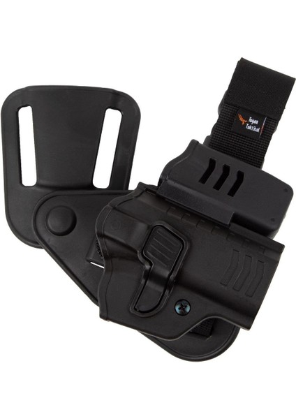 Comfort-Tac Cz 75B Alçak Taşıma Tabanca Kılıfı Önü Şarjörlüklü Siyah