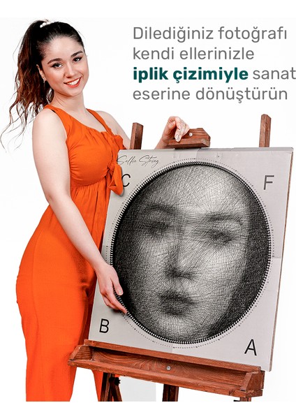 Iplik Çizim ile Fotoğrafınızı Sanat Eserine Dönüştürünüz -En Özel Hediye Seti