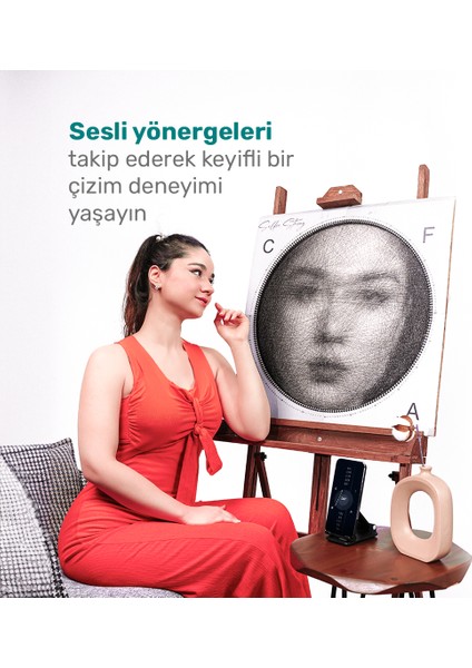 Iplik Çizim ile Fotoğrafınızı Sanat Eserine Dönüştürünüz -En Özel Hediye Seti