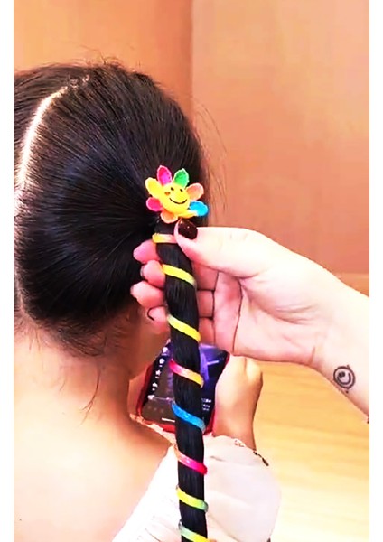 Kız Çocuk Trend At Kuyruğu Yaylı Toka Spiral Toka Makarna Burgulu Sarmal Toka 2ADET fiyatları