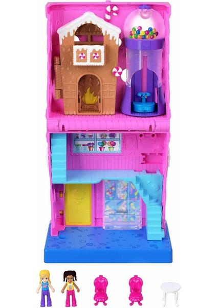 Polly Pocket Pollyville Şeker Dükkanı Oyun Seti HNB03