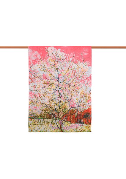 Narçiçeği Şeftali Ağacı Desen Kışlık Şal modelleri