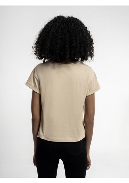 Kadın T-Shirt Bej LF2035741