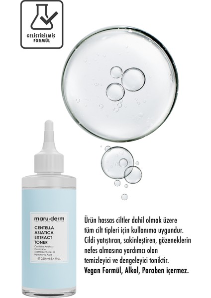 Centella Asiatica Yatıştırıcı & Ceramide Nemlendirici Tonik 250 ml