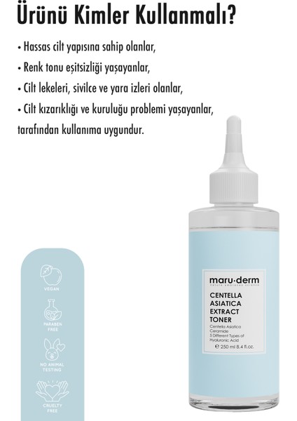 Centella Asiatica Yatıştırıcı & Ceramide Nemlendirici Tonik 250 ml