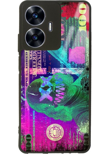 Oppo Realme C55 Joker Dolars Tasarımlı Glossy Telefon Kılıfı