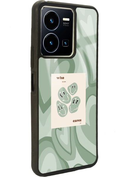 Vivo Y22S Who Cares Green Tasarımlı Glossy Telefon Kılıfı fiyatları