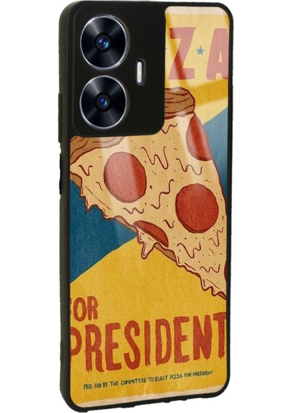 Oppo Realme C55 Pizza Tasarımlı Glossy Telefon Kılıfı fiyatları