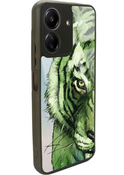 Xiaomi Redmi 13C Green Kaplan Tasarımlı Glossy Telefon Kılıfı fiyatları
