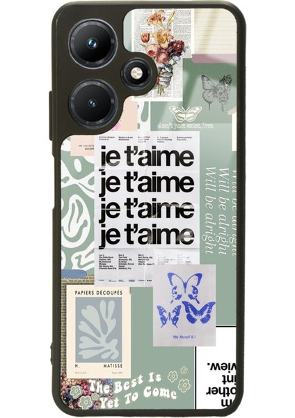 Infinix Hot 30I Je T'aime Tasarımlı Glossy Telefon Kılıfı